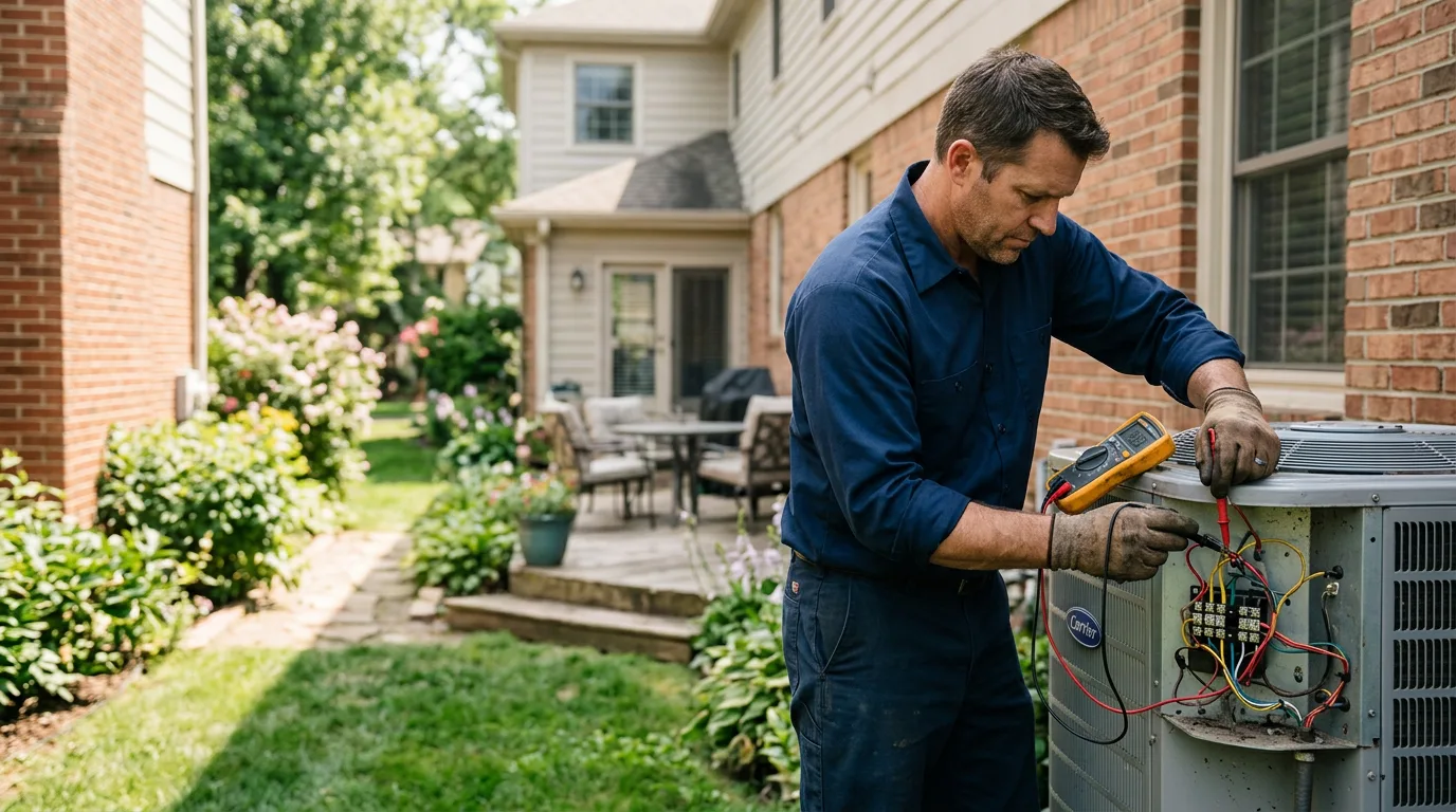 HVAC technician working near Berea, WV